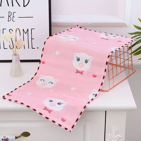 5 kpl Lapset ja Taaperot Söpö Puuvilla Pyyhkeitä Nenäliina Koukku Design