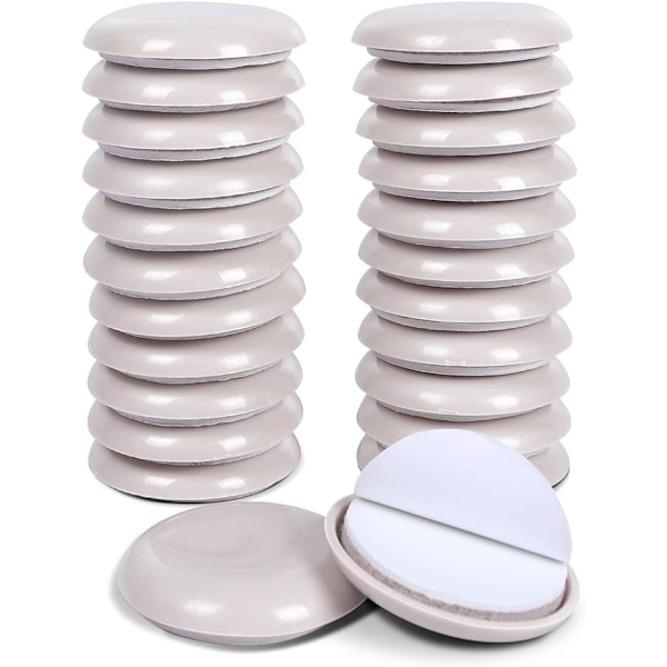 24-pack 1\" runda självhäftande möbelflyttdynor stolsflyttare skydd