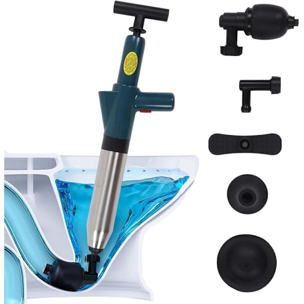 Toilet-Plunger, Vask-Plunger, Højtryks-Toilet-Plunger til at Fjerne Tilstopninger i Toiletter/Vaske/Badekar/Gulvafløb