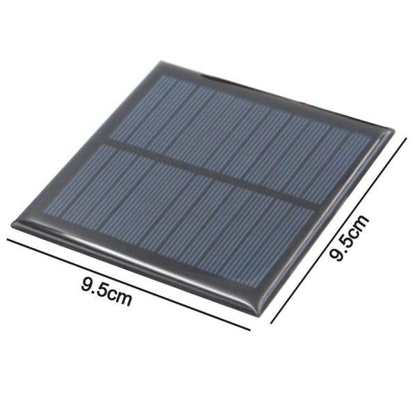 Solcellepanel-oplader, bærbar solcellepanel, energibesparende, 9,5*9,5 cm
