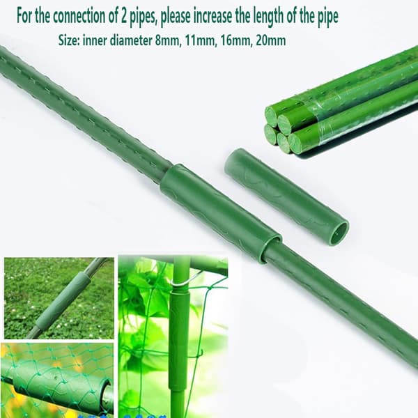 24 st Garden Plant Support Stakes PP Material Klätterväxt Stakes Grön
