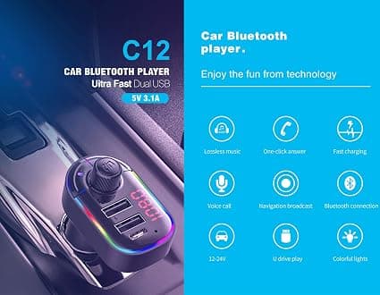 Bluetooth FM -lähetin, Bluetooth MP3 -soitin, langaton radiosovitinsarja F