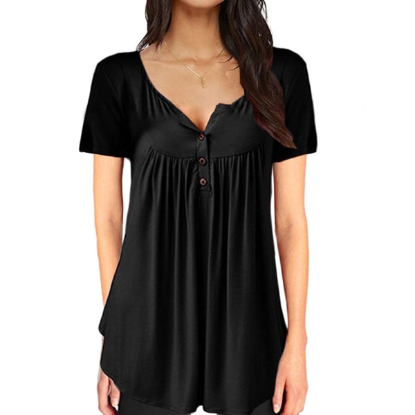 Kvinners Plus-Size Slub Heklet Bib Tunika 3XL