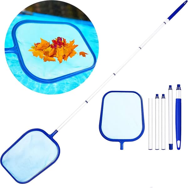 Surface Landing Net, Leaf Skimmer With 1.2m Detachable Handle (sininen)