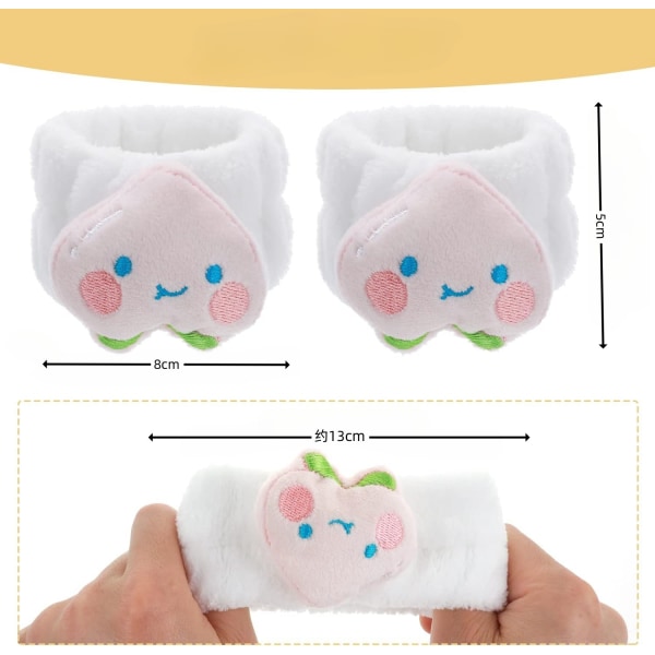 4pcs Wrist Towels for Washing Face, Face Washing Wristbands, Flan