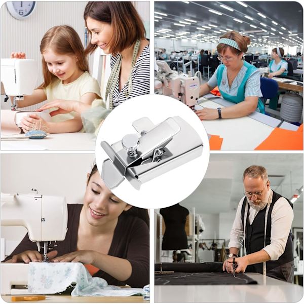 Magnetisk syguide i rustfrit stål, symaskinedele, sømguide, multifunktionelt fikseringsværktøj (7,8*3,3 cm)