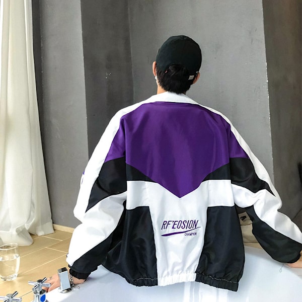 College Style Varsity Jacket Menn Vår Brev Broderi Bomber Jakke Cas