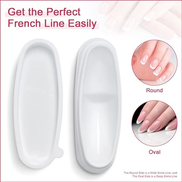 Nail Dip Container Dipping Powder Tray French Nail Smile Line Molding Manic
