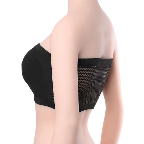 Kvinners Bandeau BH Polstret Stroppeløs Bralette BH Sømløs Bandeau Tube Topp BH