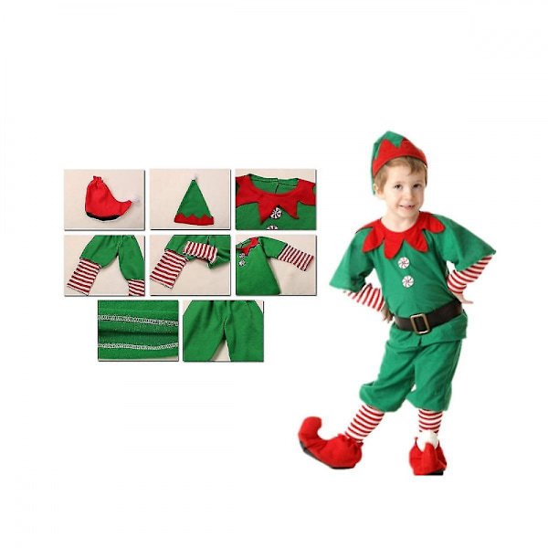 Vuxna Barn Familj Juldräkt Tomte Juldräkter Outfit Suit Jultomte Tomte Kostym Rolig Cospl