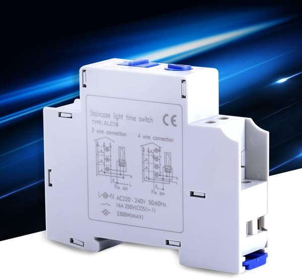 AC 220-240V Timer Switch Trappbelysning Timer kompatibel Hem Trappor Hushållsapparat Belysning Timing Switch