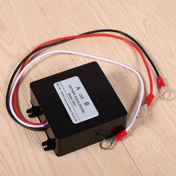 Batteri Equalizer, HA01 Batteri Equalizer 2x12V Batteri Equalizer Solar Batteri Balancer kompatibel Blysyre Batteri Oplader