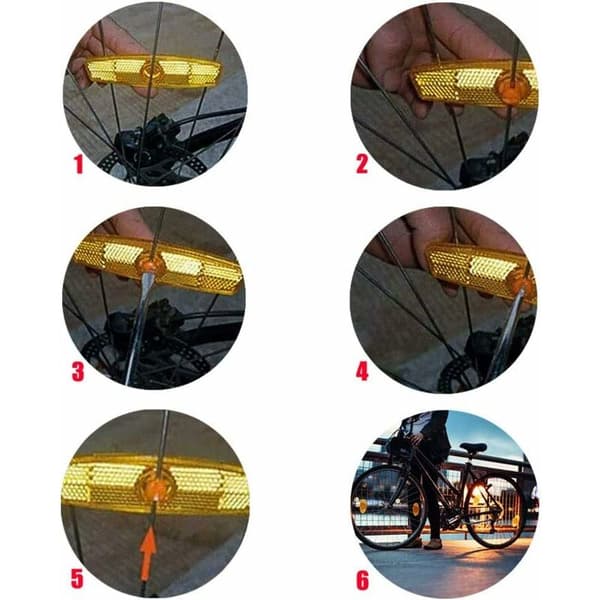 20 stk reflekser, eikereflekser for reflekterende sykkel MTB sykkelhjul, Ref