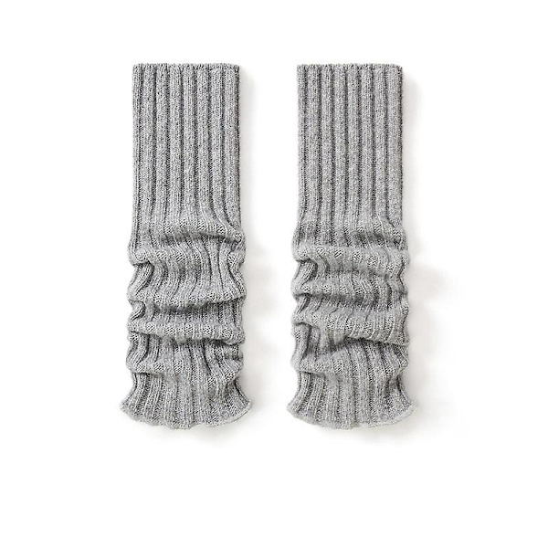 Kvinners Ribbestrikkede Leg Warmers Ullstrikkede Komfortable Leg Warmers