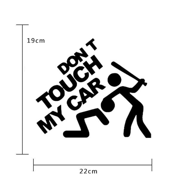 2st Bilar Dekaler bil Dekaler biltillbehör Noir Bumper Decal