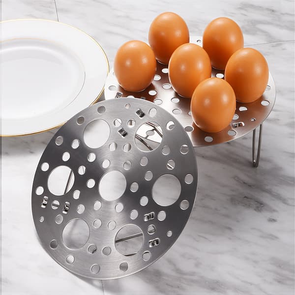 304 rustfritt stål teleskopisk sammenleggbar dampstativ, varmeisolasjonsstativ, dampet eggstativ
