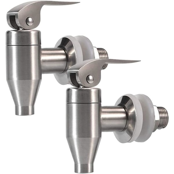 Rostfri dryckesdispenser, hållbar ersättningskran, trycktyp, 2-pack