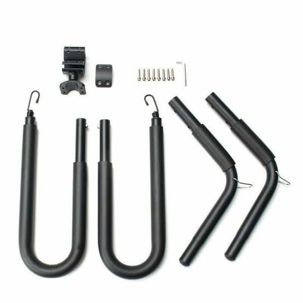 Surfboard cykelholder - Surfboardholder - Sort - Med universel cykelmontering