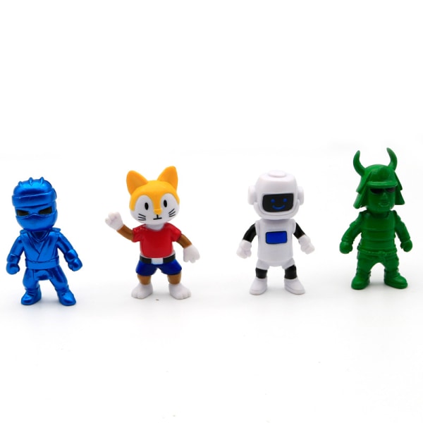 8 Pack Stumble Guys Game Action Figure Toys Miniatyrmodell Dockor