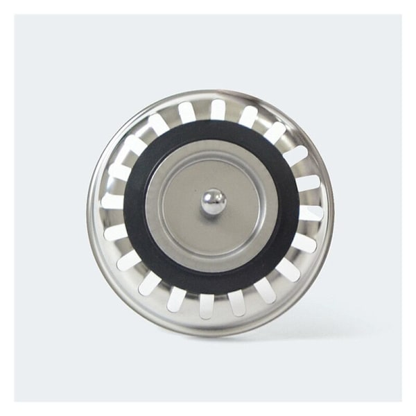 Rostfritt Stål Diskho Stopp 2 st Sil Stopp för Rostfritt Stål Diskhoar Diskho Sil Lock för Kök och Badrum Diskho Stopp Sil Hål Diameter 79mm