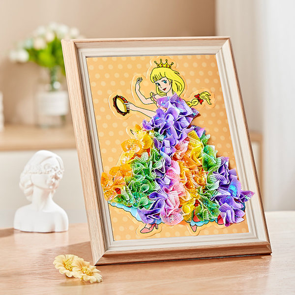 Taide DIY-lelut, DIY-taidelelut, taidesarja lapsille, prinsessan pukeutumistarran DIY