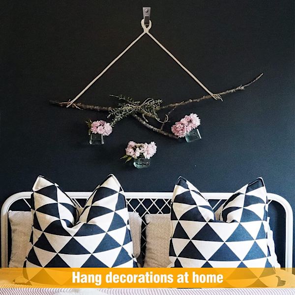 6-pack Macrame växt hängare inomhus hängande planter för växter hållare, olika storlek för Boho heminredning, Elfenben