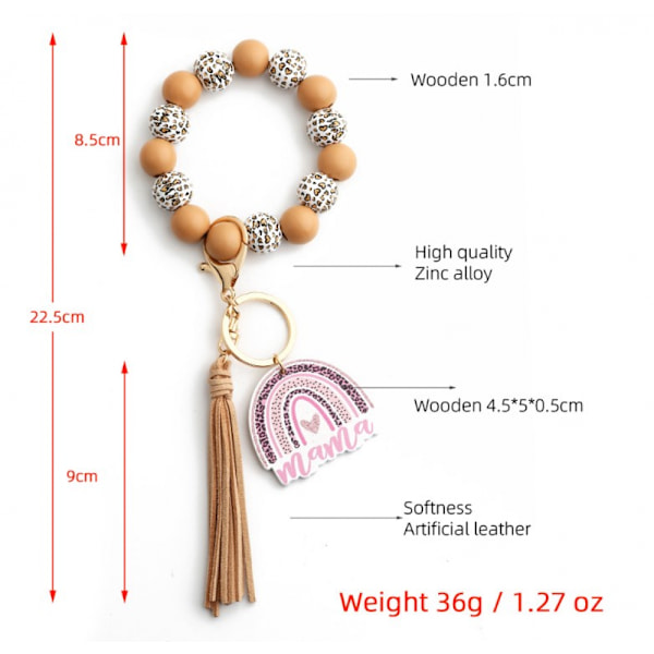 Dame nøglering bil nøglering pompom nøglering armbånd nøglering smuk pige nøglering
