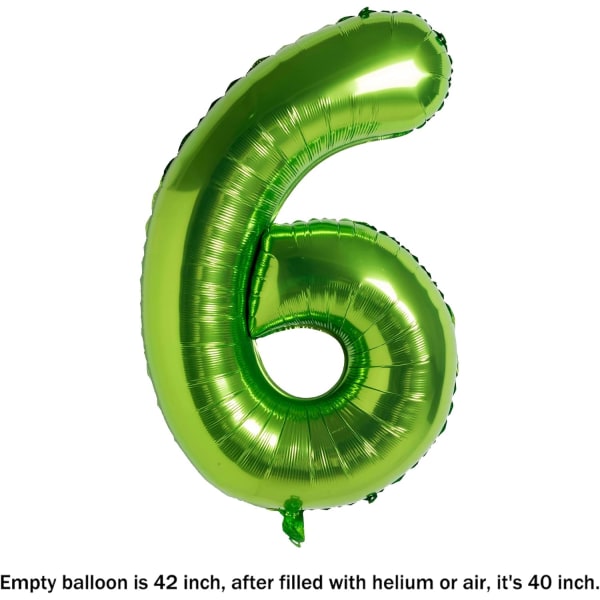 40 Inch Large Green Number 10 Pack Ballon Helium Folie Mylar Big Number Bal