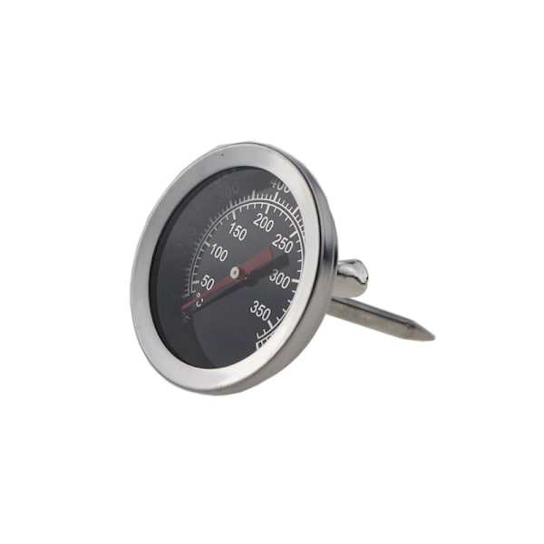 Grilltermometer til kulgrill, 50 mm rustfrit stål pizzatermometer, reservedele til grill