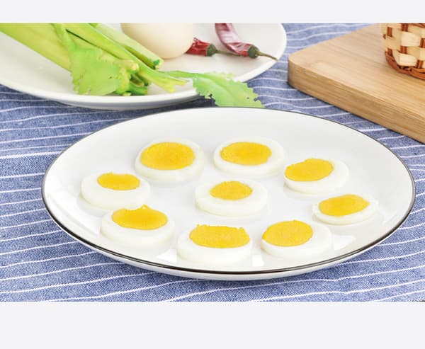 Rustfritt stål eggeskjærer for egg og egg med 2 i 1 holdbare metallskjær