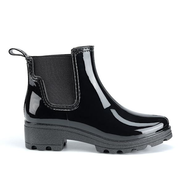 Korte regn støvler til kvinder, vandtætte slip-on ankelstøvler, størrelse 39