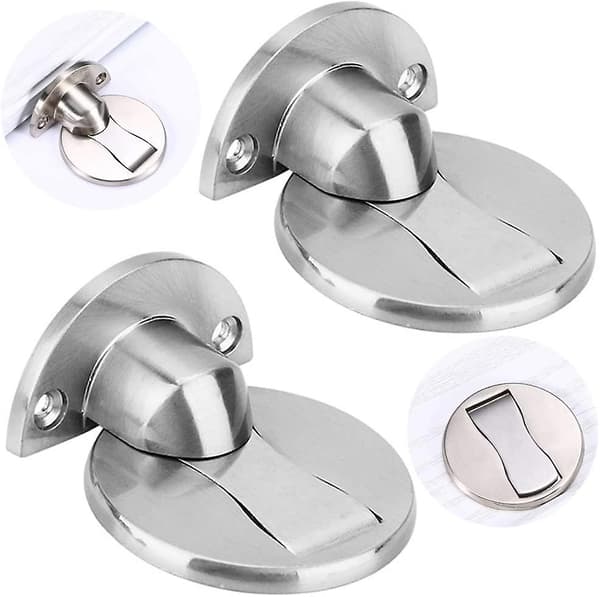2 stk magnetisk justerbar dørstopper, sterk magnetisk dørstopper