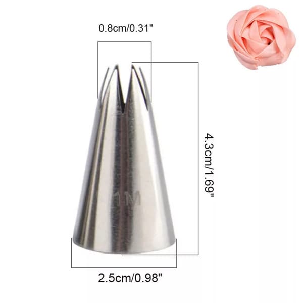 1M/2D/336 Öppen stjärnrörshuvud (3-pack)