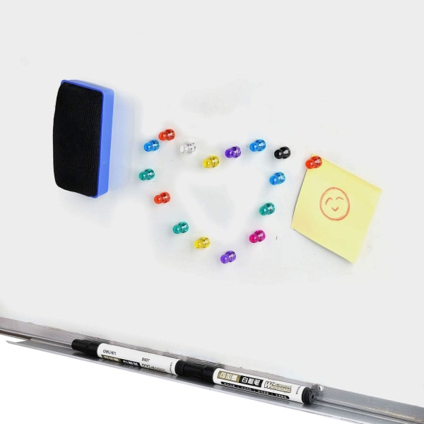 64 st färgade kylskåpsmagneter Push Pin magneter Whiteboard magneter Flerfärgade