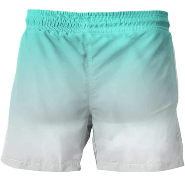 Miesten uimahousut, Slim-uimashortsit, painetut taskut, nopeasti kuivuvat uimapuvut S