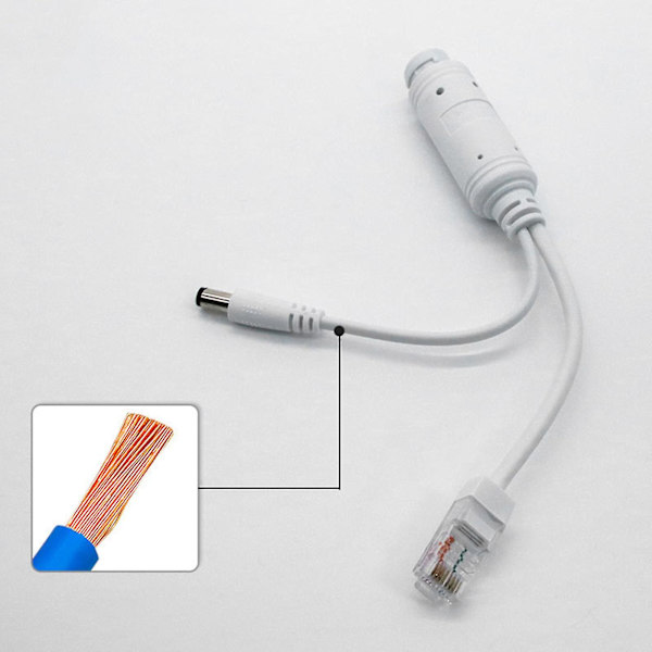 Aktiv 48v till 12v vattentät poe-splitter, Ieee 802.3af kompatibel 10/100mbp