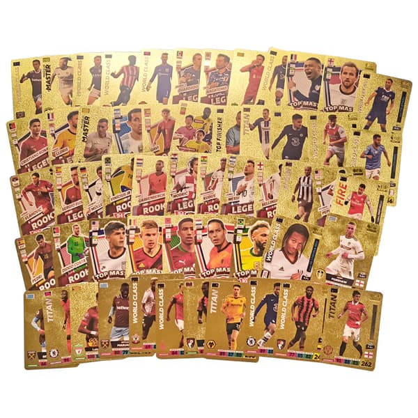 Fotboll Guld Kort Roliga Barns Leksaker 50 pack