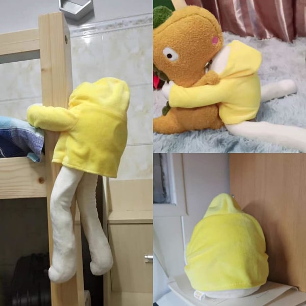 Plysch Banana Man Toy stoppad docka med magnet Funny Man Doll Dekompression