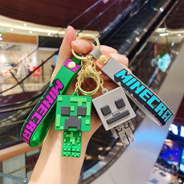 minecraft nøglering 2stk 6.5CM