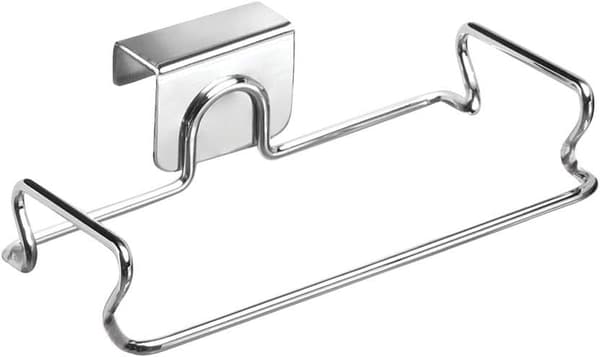 Poseholder, lille metaldørsopbevaring, sølv