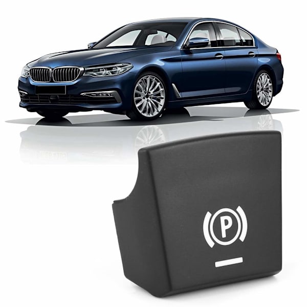 Parkeringsbromsknappbrytare P-knappskydd Handbroms P Dekorationskydd Dekal för 5-serie 6-serie X3/X4 F10 F11 F18 F06 F12