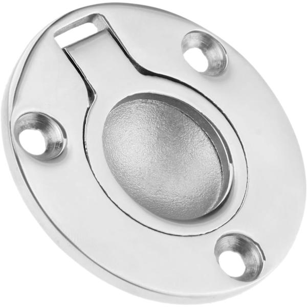 Flush Pull Latch, Rustfritt Stål Båt Slam Luke Løfte Rund Ring Håndtak