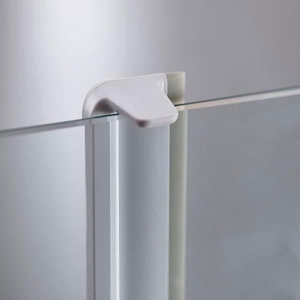 2 st Kompakt Duschsqueegee med Hängkrok - Grå/Vit, 25*4.5*5.3cm