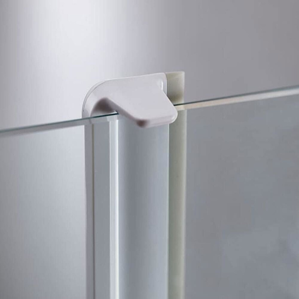 2 stk Kompakt Bruse Squeegee med Ophængningskrog - Grå/Hvid, 25*4.5*5.3cm