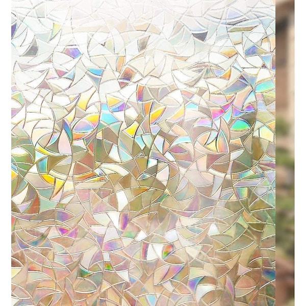 Kuviollinen ikkunakalvo, pimennyskalvo sateenkaariefektillä 45x200cm, elektrost