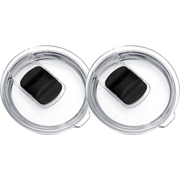 2 stk magnetisk drikkebegerlokk med magnetisk skyvelokk for drikkebegerlokk, erstatning, sølebestandig drikkebegerlokk (20OZ)