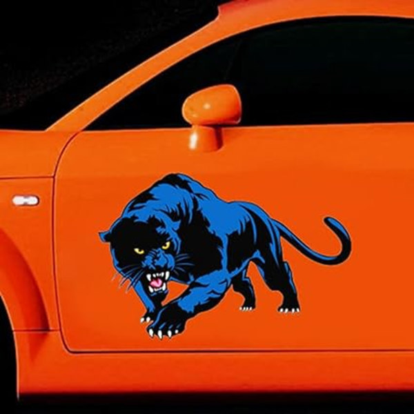 Dyre klistremerker, bildekorasjon klistremer Panther bil klistremerke 3D simulering