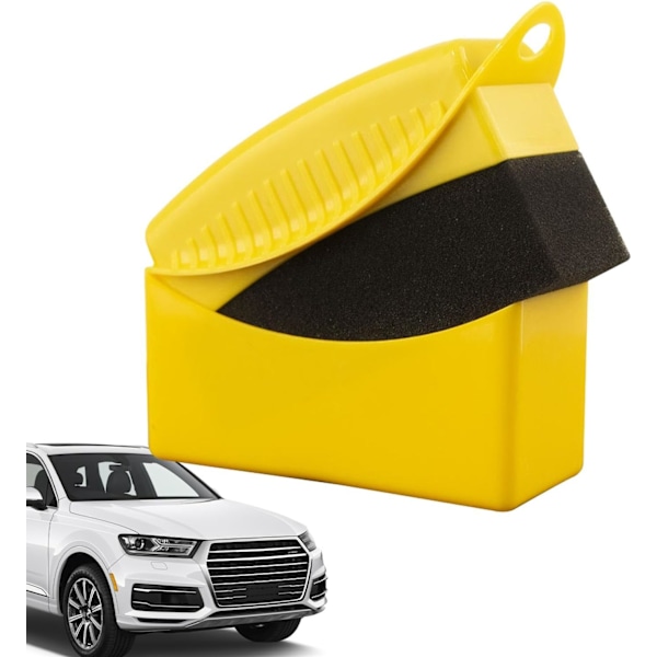 Car Tire Cleaning Sponges - Tire Cleaning Tools - Tire Wax Applicator Pad - Car Tire Cleaning Pad, Gel Tire Applicator Brush