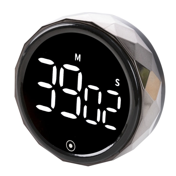 Kjøkken Timer Digital Timer med Stoppeklokkefunksjon og Nedtelling Aluminium