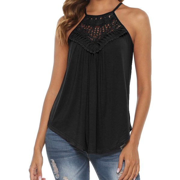 Kvinners sommer singlet spaghetti stropp blonder flytende tank top slip skjorte,XL